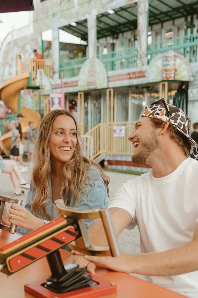 couples photos at the Walworth county fair