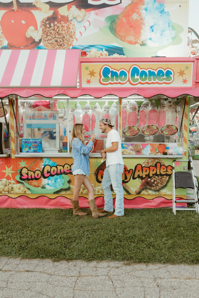 Romantic fair couples photos in Elkhorn Wisconsin